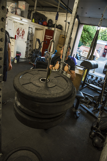 Weight Training at #BOBSGARAGE, photos courtesy of Anthony Robson